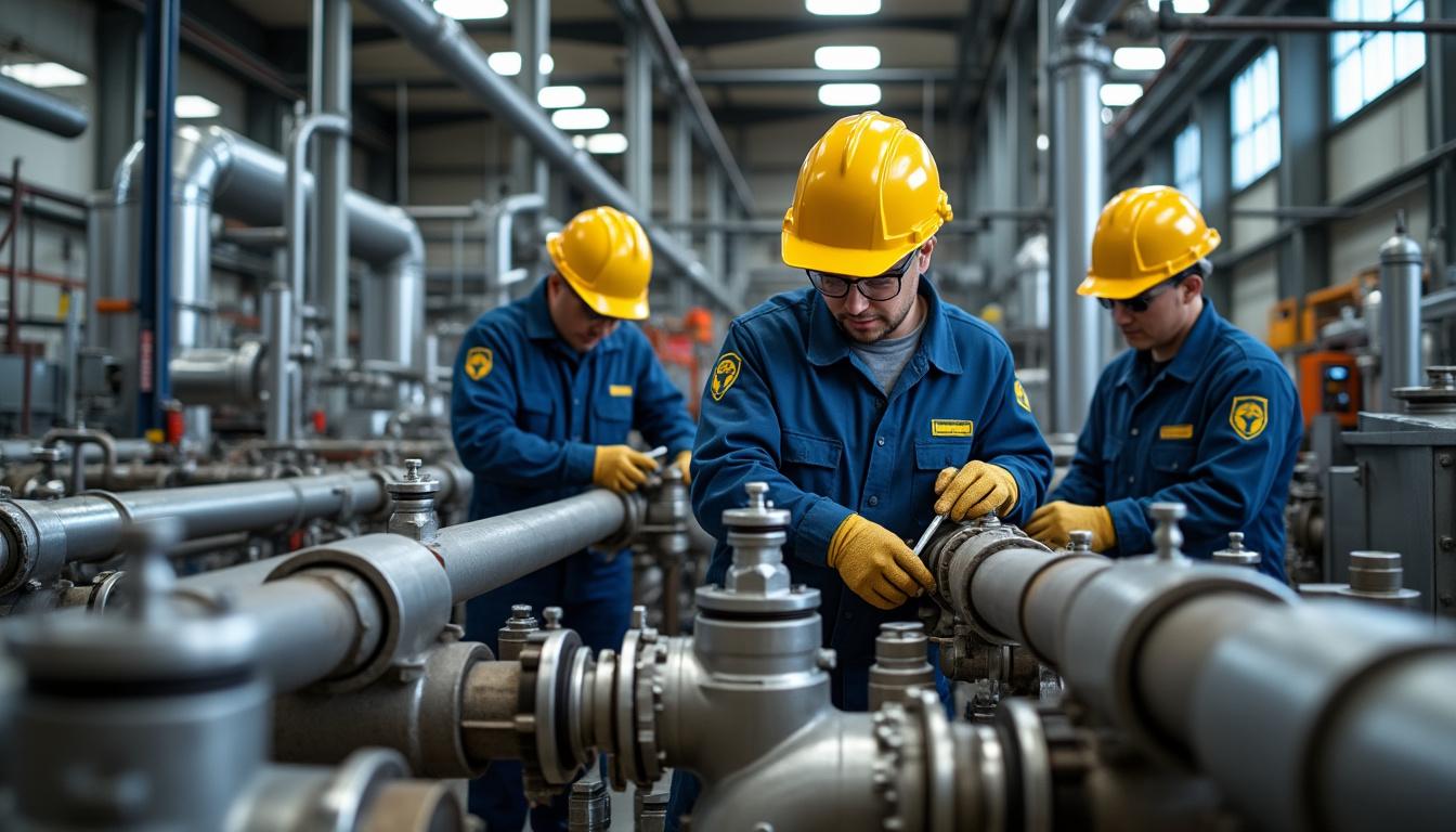 soutenez vos équipes dans la réussite de leurs projets de plomberie industrielle grâce à un accompagnement expert et des solutions adaptées.