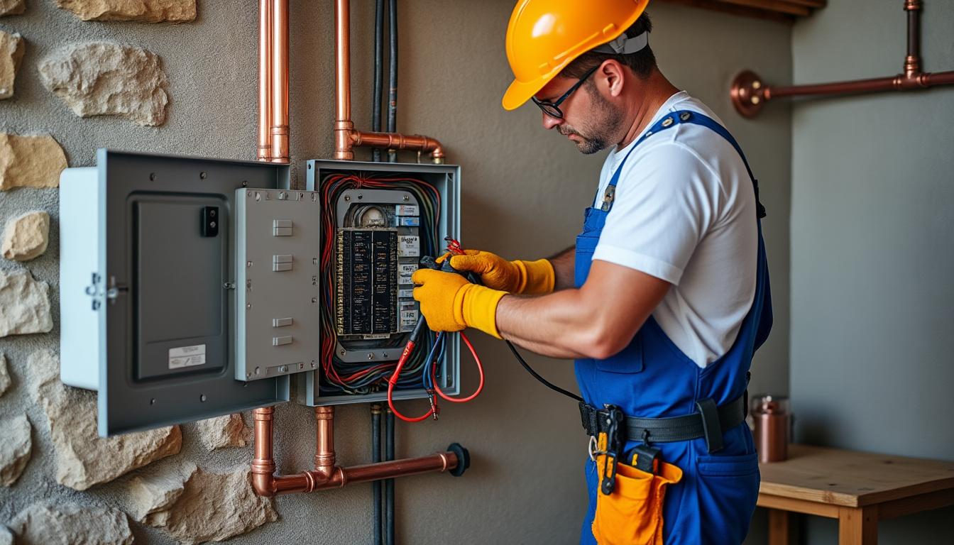 mickaël quéau lance sa nouvelle entreprise à plouvorn, spécialisée en électricité et plomberie, offrant des services de qualité pour tous vos besoins résidentiels et professionnels.