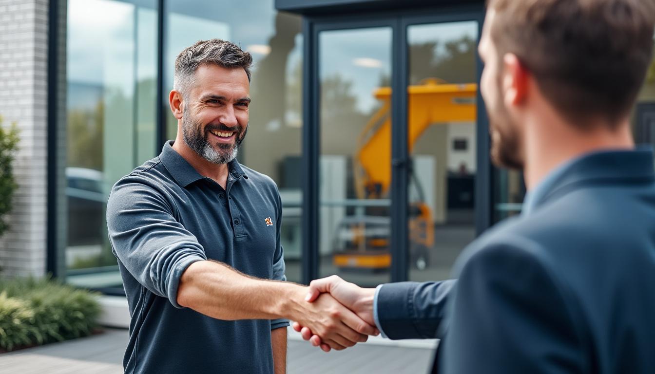 Mickaël Quéau inaugure sa nouvelle entreprise spécialisée en électricité et plomberie à Plouvorn