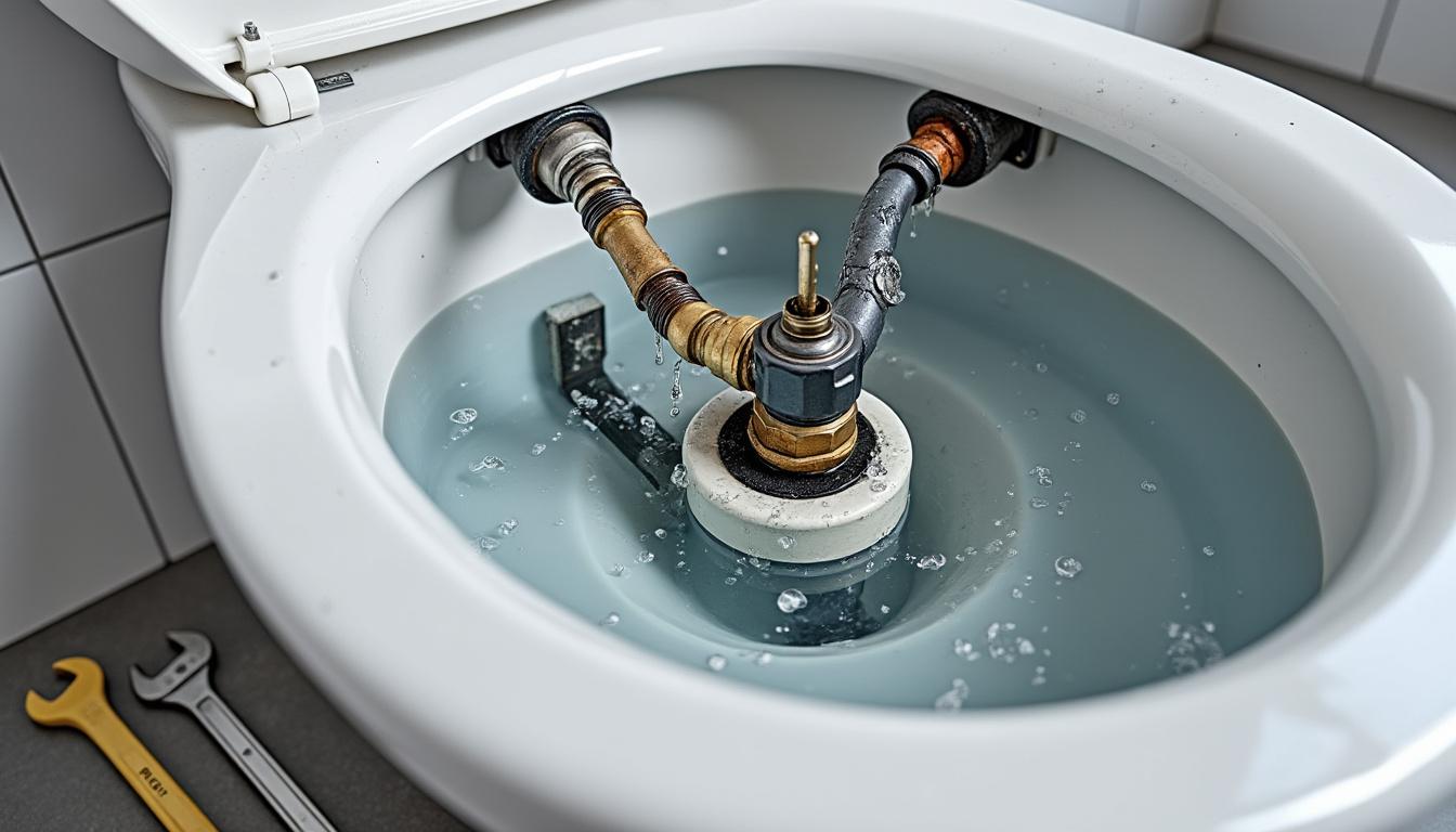 Chasse d’eau qui coule : causes fréquentes et réparations simples