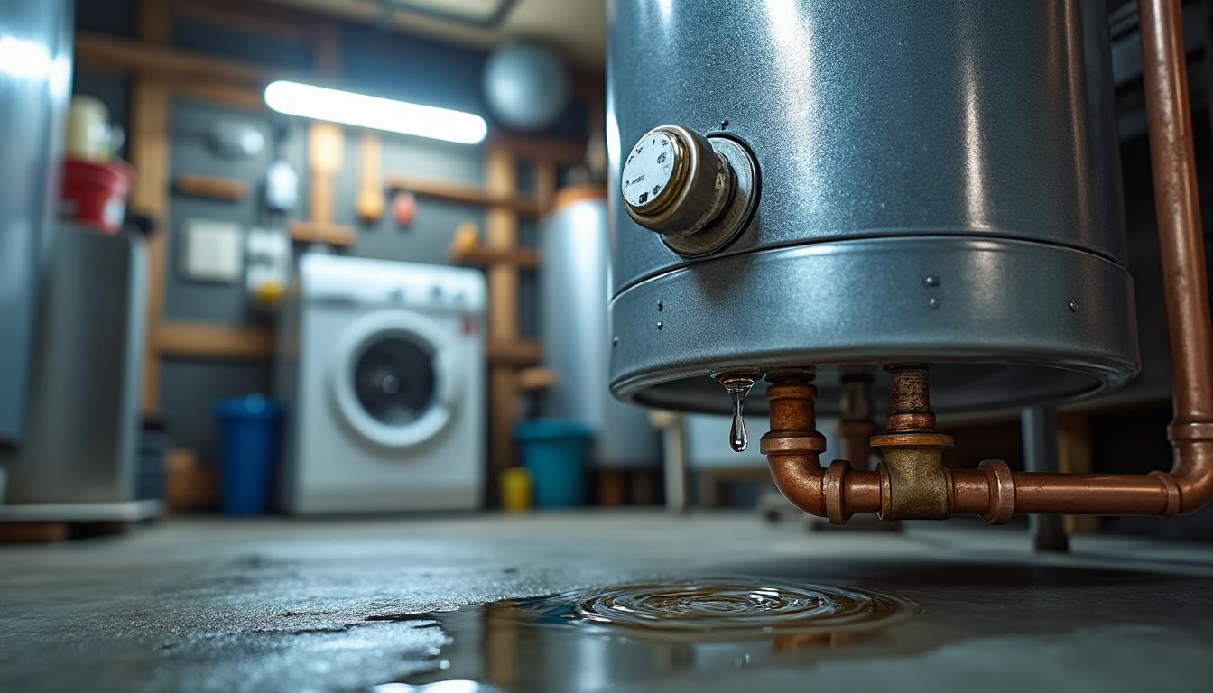 Chauffe-eau qui goutte en continu : problème courant à traiter rapidement