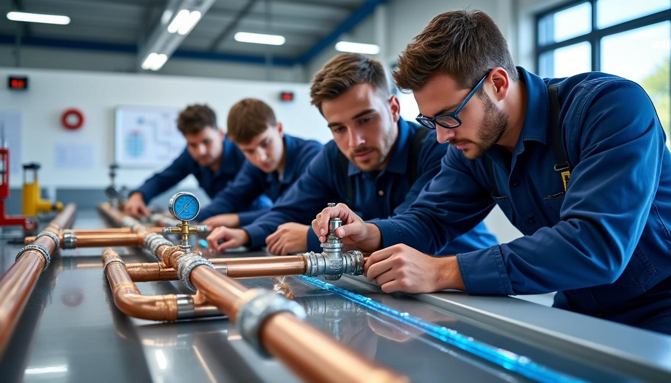 Plomberie : la nouvelle génération valorisée à la Maison du BTP de Villeurbanne