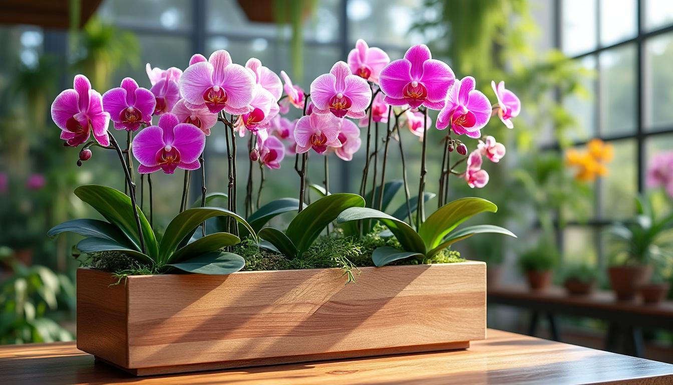 Grand bac pour orchidées : quel contenant choisir pour optimiser la floraison