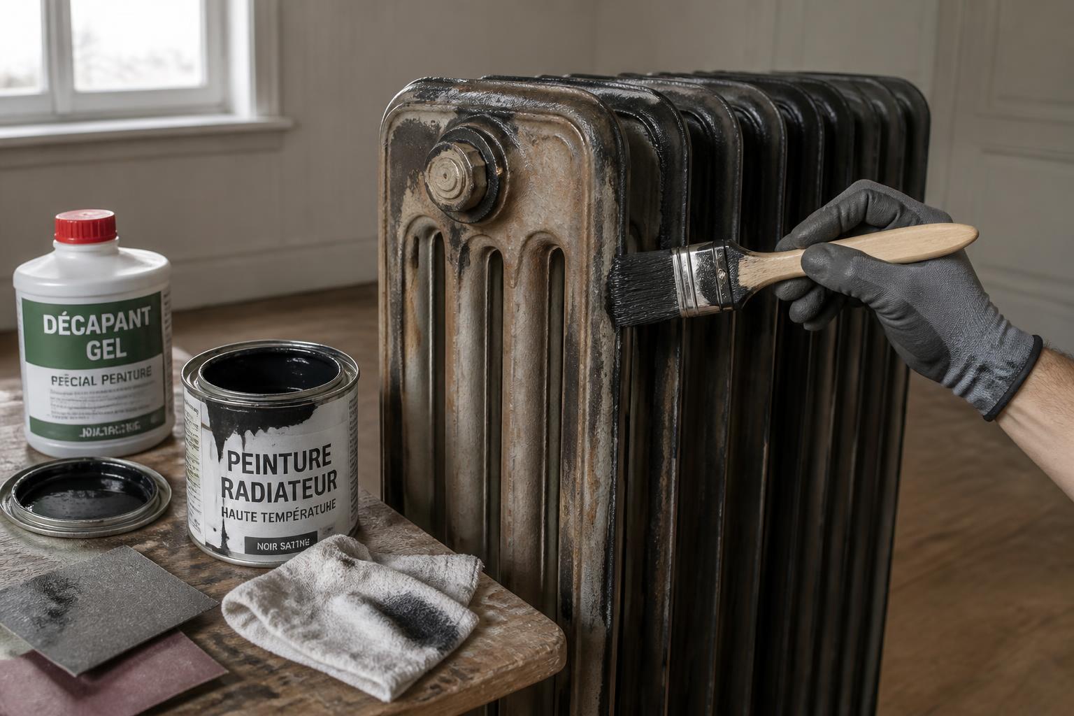 Peindre un radiateur en fonte : préparation, choix de la peinture haute température et application
