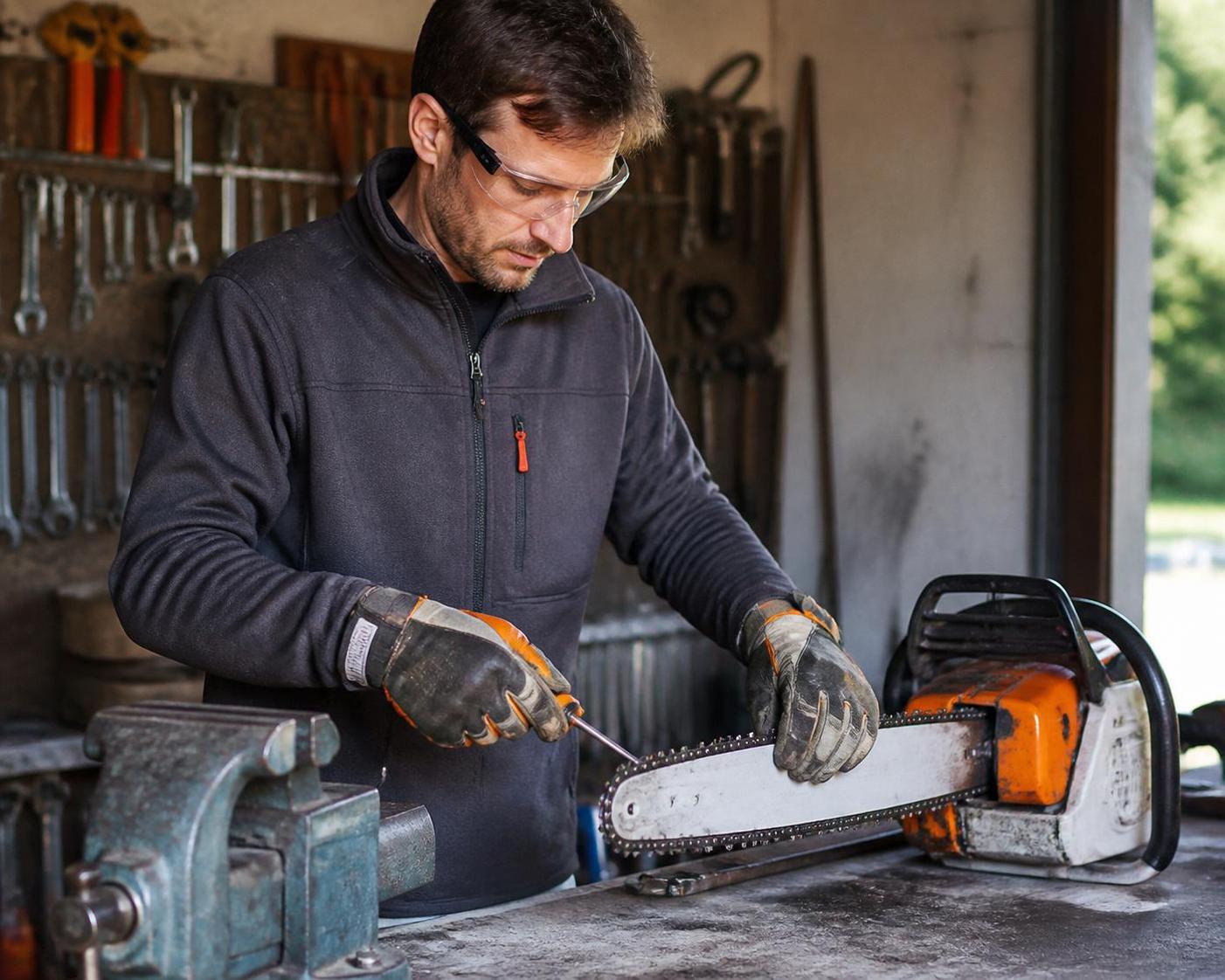 apprenez à affûter efficacement la chaîne de votre tronçonneuse avec notre guide complet : découvrez les angles idéaux, les outils nécessaires et la procédure détaillée pour un affûtage précis et sécurisé.