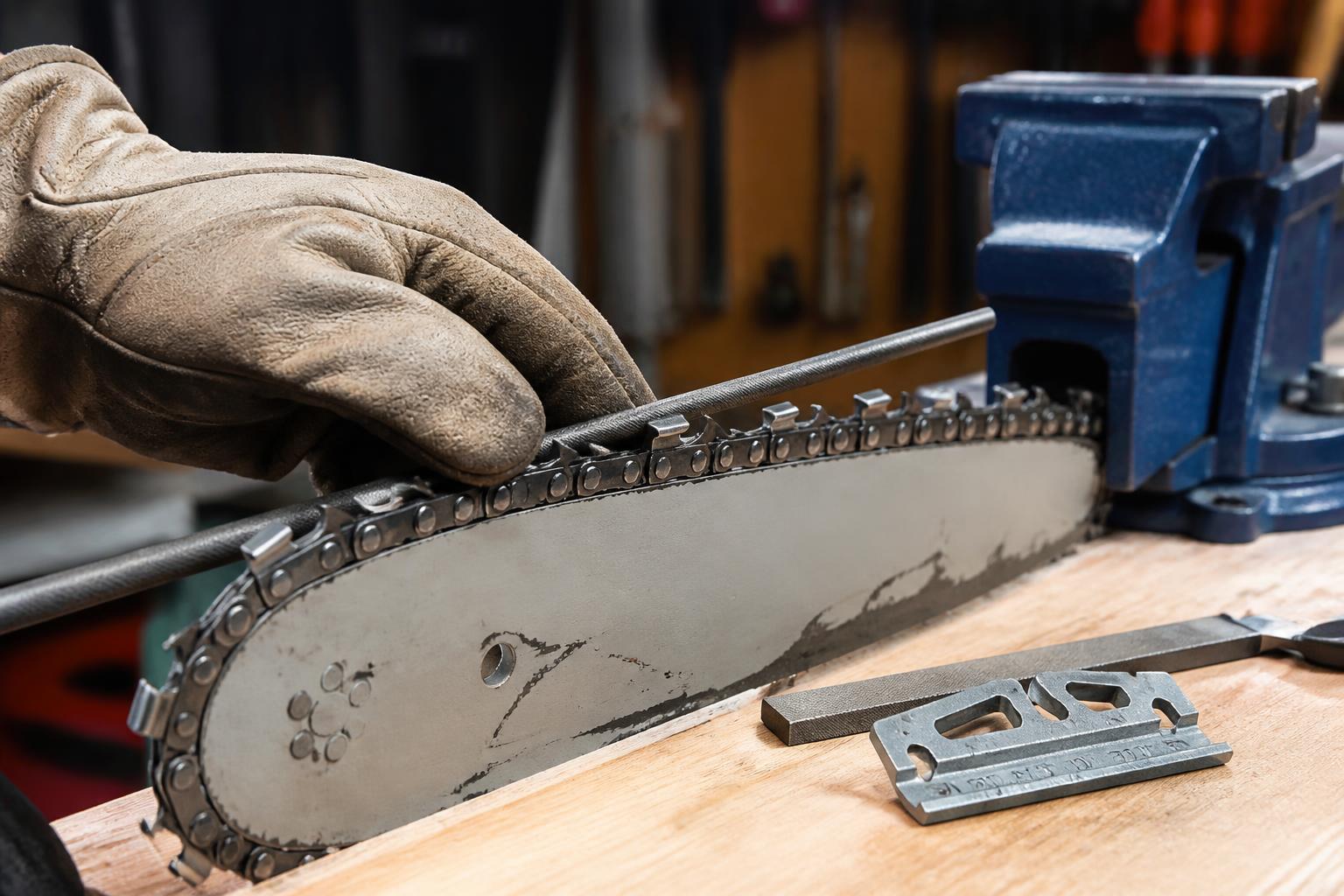 Comment affûter une chaîne de tronçonneuse : angles, outils et procédure complète