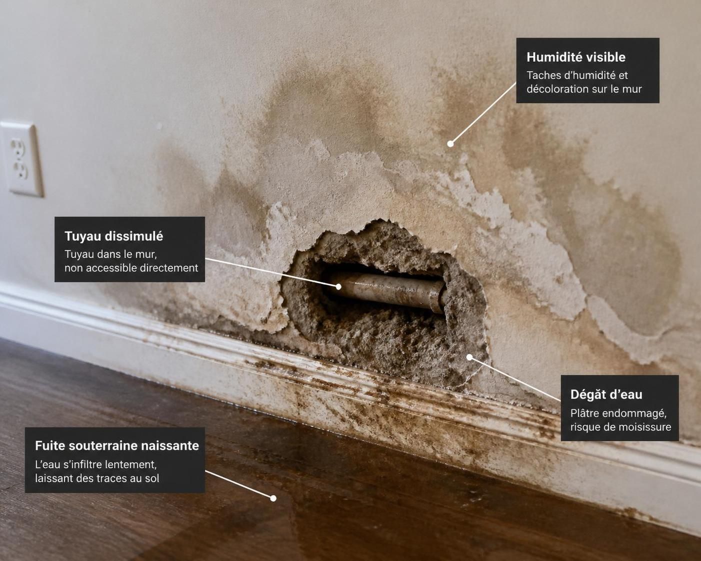 découvrez comment détecter efficacement une fuite de tuyau dans le mur grâce à nos conseils pratiques et nos méthodes faciles à appliquer.