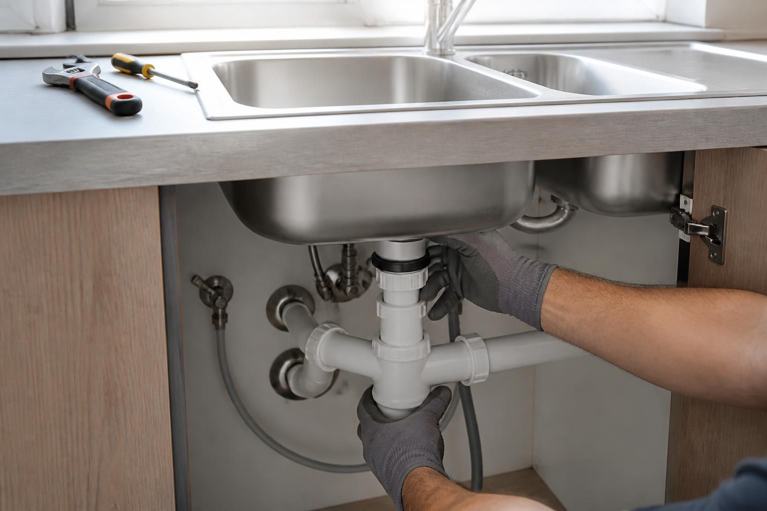 apprenez à installer un siphon pour évier à double bac facilement grâce à notre guide étape par étape, pour assurer une évacuation efficace et éviter les mauvaises odeurs.